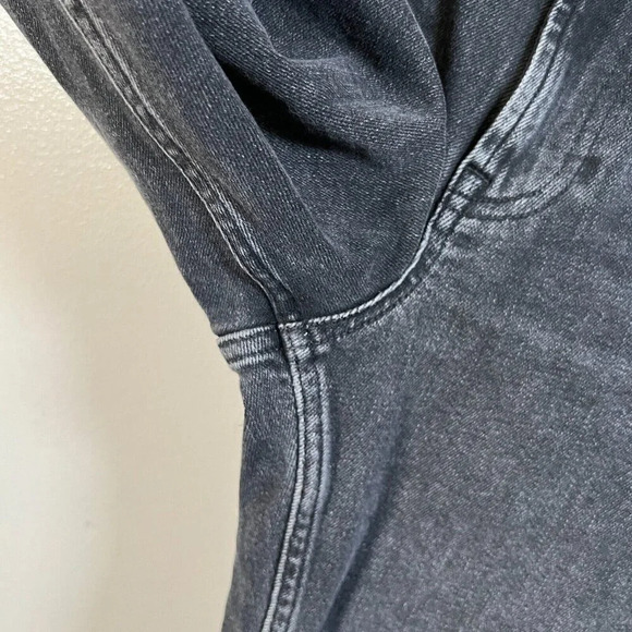 Everlane Cheeky Bootcut Jeans Size 27 Faded Black High Rise Frayed Hem Denim - Picture 5 of 9